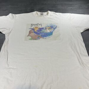 Vintage Naples Florida Surf Shirt Adult XL White Single Stitch Distressed Dog